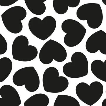 Seamless hearts pattern Stock Illustration