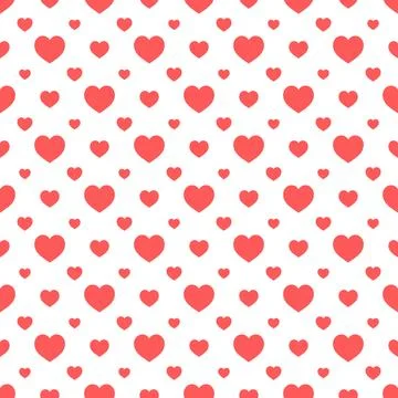 Seamless hearts pattern for love background Stock Illustration