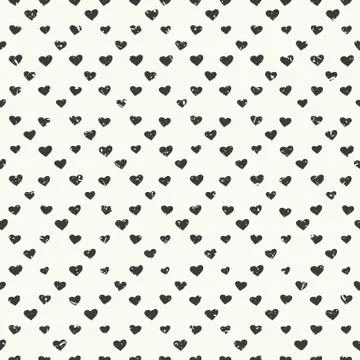 Seamless hearts pattern textured Stock Illustration