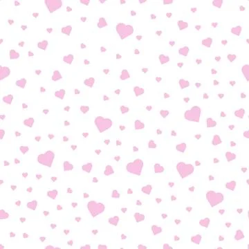 Seamless hearts pattern. Vector repeating texture. eps10 Stock Illustration