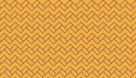 Seamless Herringbone Pattern in Vibrant Orange and Dark Brown Geometric Lines Stock Illustration