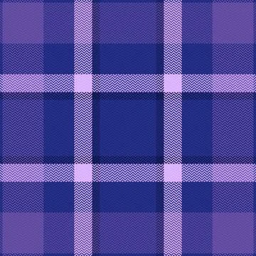 This seamless herringbone plaid pattern features elegant blue and violet hues Stock Illustration