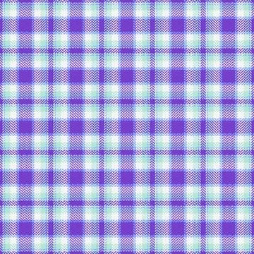 A seamless herringbone plaid pattern featuring vibrant purple and soft blue.. Stock Illustration