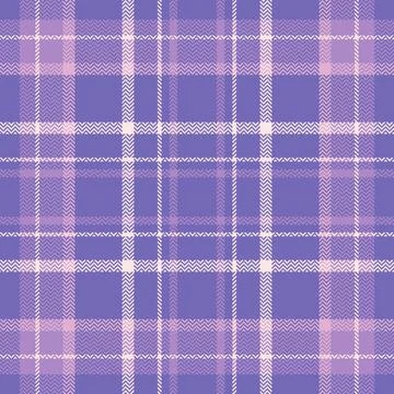 A seamless herringbone plaid pattern featuring a soft purple and lavender col Stock Illustration