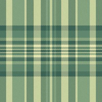 Seamless herringbone plaid pattern in soft green tones. This classic textile  Stock Illustration