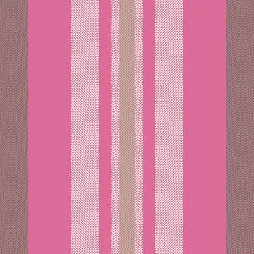 This seamless herringbone striped pattern features vibrant pink, soft beige,  Stock Illustration