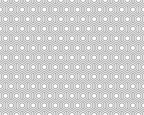 Seamless  hexagon honeycomb Stock Illustration