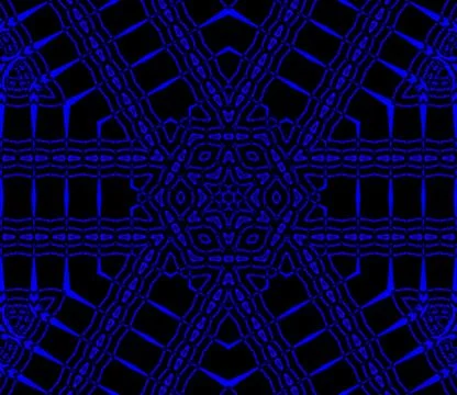 Seamless hexagon pattern black blue Stock Illustration