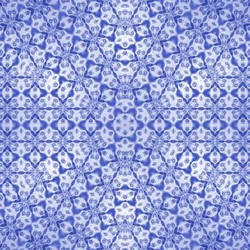Seamless hexagon pattern blue silver Stock Illustration