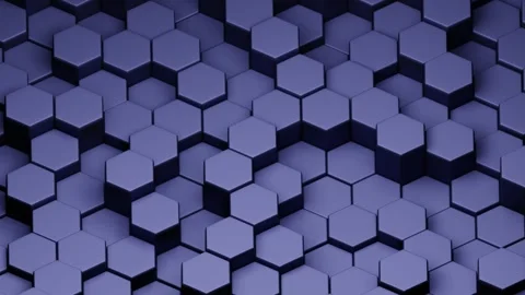Seamless hexagon pattern, geometrically precise, creating a honeycomb-like, t 動画素材 296897955
