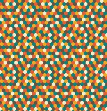 Seamless hexagon pattern Stock Illustration