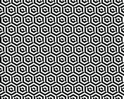 Seamless hexagon pattern Stock Illustration