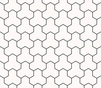 Seamless hexagon pattern, modern geometric background dark grey, and white .. Stock Illustration