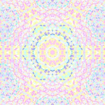 Seamless hexagon pattern pink yellow pastel blue Stock Illustration