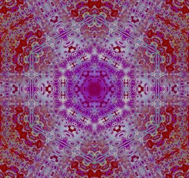 Seamless hexagon pattern red purple Stock Illustration