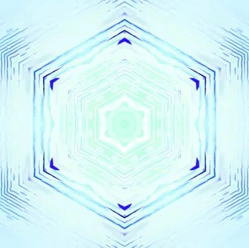 Seamless hexagon pattern turquoise shiny Illustrazione stock