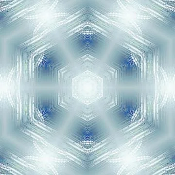 Seamless hexagon pattern turquoise white shiny Stock Illustration