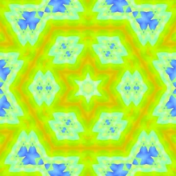 Seamless hexagon pattern yellow green blue Illustrazione stock