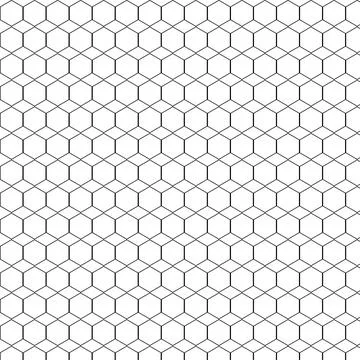 Seamless hexagonal grid pattern  cube elements Modern simple grid 스톡 일러스트