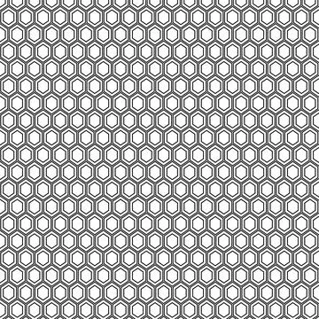 Seamless hexagonal honeycomb pattern background. repeating geometric backgrou Stock Illustration