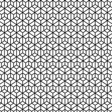Seamless hexagonal honeycomb pattern background. repeating geometric backgrou Stock Illustration