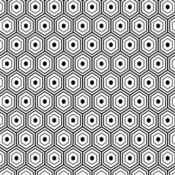 Seamless hexagonal honeycomb pattern background. repeating geometric backgrou Stock Illustration