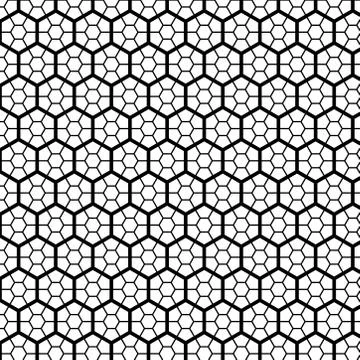 Seamless hexagonal indian, islamic, persian, Arabesque geometric design. Stock Illustration