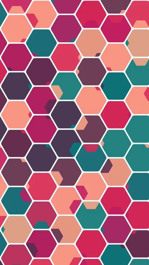 Seamless Hexagonal Mesh Motion Graphic Background Stock Footage 330056913