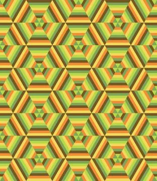 Seamless hexagonal pattern Stock Illustration