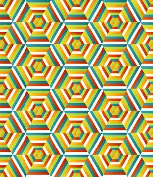 Seamless hexagonal pattern Stock Illustration