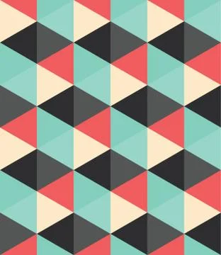 Seamless Hexagonal Pattern Stock Illustration