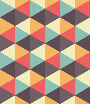 Seamless Hexagonal Pattern Stock Illustration