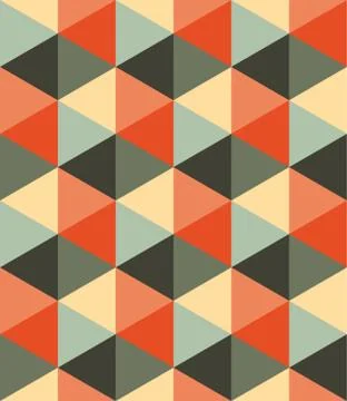 Seamless Hexagonal Pattern Stock Illustration