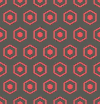 Seamless Hexagonal Pattern Stock Illustration