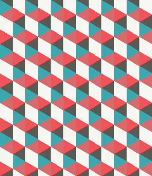 Seamless Hexagonal Pattern Stock Illustration