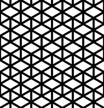 Seamless Hexagonal Pattern Stock Illustration