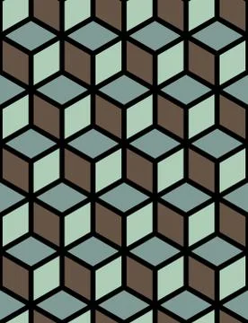 Seamless Hexagonal Pattern Stock Illustration