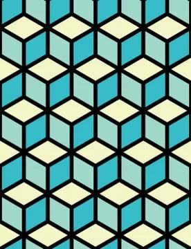 Seamless Hexagonal Pattern Stock Illustration