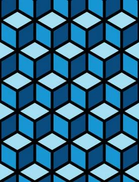 Seamless Hexagonal Pattern Stock Illustration