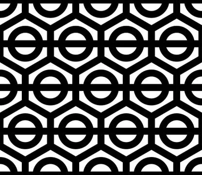 Seamless Hexagonal Pattern Stock Illustration