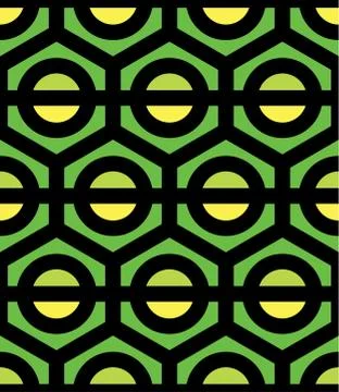 Seamless Hexagonal Pattern Stock Illustration