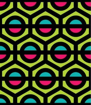 Seamless Hexagonal Pattern Stock Illustration