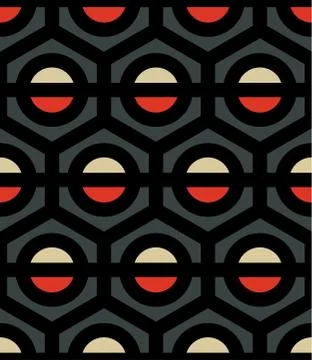 Seamless Hexagonal Pattern Stock Illustration