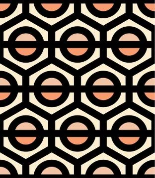 Seamless Hexagonal Pattern Stock Illustration