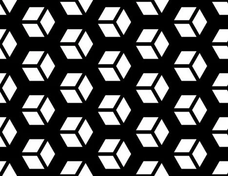Seamless Hexagonal Pattern Stock Illustration
