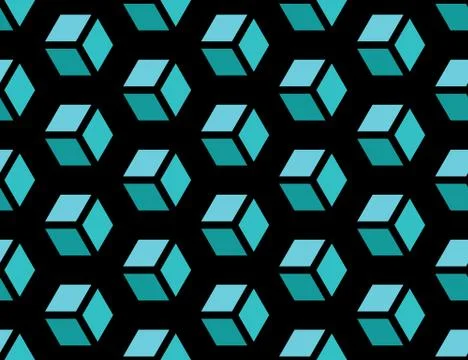 Seamless Hexagonal Pattern Stock Illustration