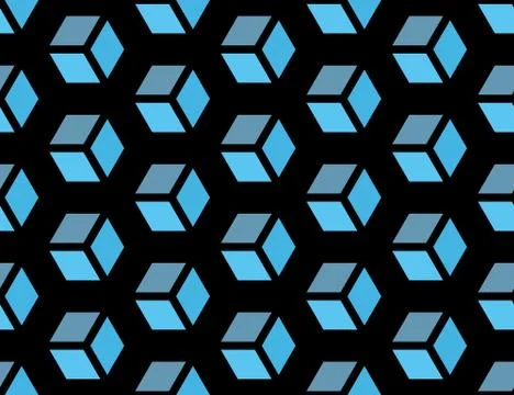 Seamless Hexagonal Pattern Illustrazione stock