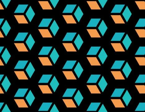 Seamless Hexagonal Pattern Stock Illustration