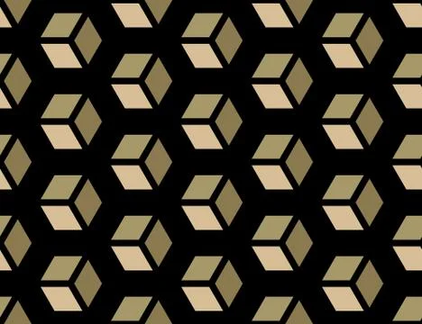 Seamless Hexagonal Pattern Stock Illustration