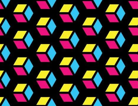 Seamless Hexagonal Pattern Stock Illustration